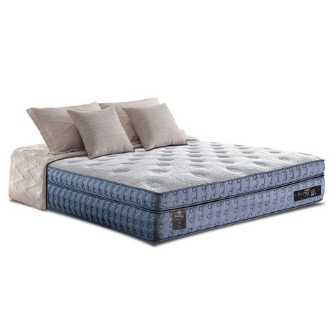 Colchão Queen CAMA INBOX Molas Ensacadas Euro Pillow 158x198x40 Cama inBox Supreme Confort Gel Living