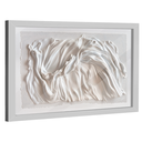 Ver imagem 5 de Quadro Decorativo Abstrato Tecido Branco
