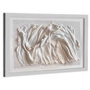 Ver imagem 4 de Quadro Decorativo Abstrato Tecido Branco