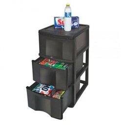 Gaveteiro Plástico 3 Gavetas Organizadora - São Bernardo - 1