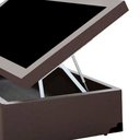 Ver imagem 5 de Cama Box Baú Solteiro Homequeen Corino Marrom 41x88x188