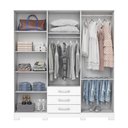 Ver imagem 5 de Guarda-roupa Caju 06 Pts. Branco - Henn