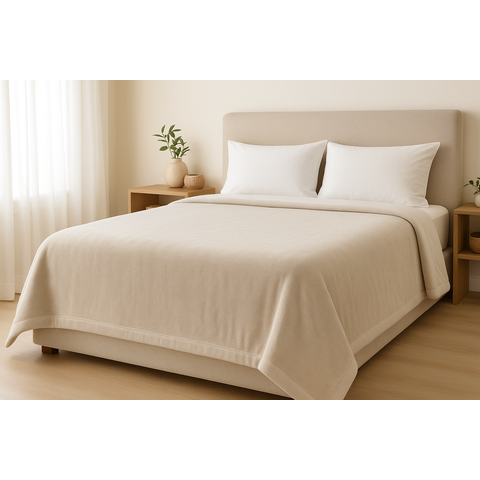 Cobertor Blanket Sollievo Casal 180x220cm Kacyumara - Off White