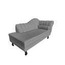 Ver imagem 4 de Recamier Decorativo Divã Amsterdã 187cm Lado Esquerdo Linho Cinza