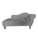 Ver imagem 3 de Recamier Decorativo Divã Amsterdã 187cm Lado Esquerdo Linho Cinza