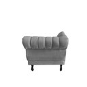 Ver imagem 7 de Recamier Decorativo Divã Amsterdã 187cm Lado Esquerdo Linho Cinza