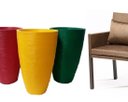Ver imagem 4 de Kit 3 Vaso Planta 65x40 Oval Moderno Polietileno BGPLASTICOS CORES VARIADAS