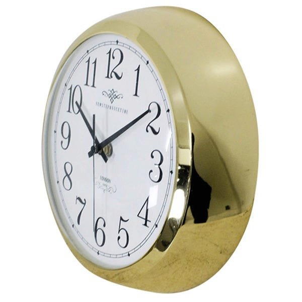 Relógio de Parede Anne Silver Goldway Metal Dourado 24 cm - 2