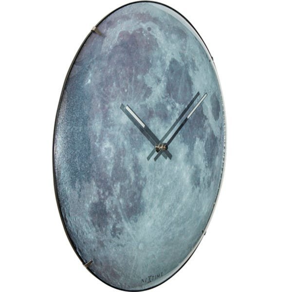 Relógio de Parede Lua Moon Nextimed Brilha no Escuro Metal 35 cm - 2