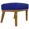 Puff Decorativo para Sala Firenze Retangular Corino Azul Royal - 7