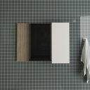 Ver imagem 1 de Espelheira para Banheiro com Porta e 2 Prateleiras 80cm Branco - Tecno Mobili