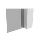 Ver imagem 2 de Espelheira para Banheiro com Porta e 2 Prateleiras 80cm Branco - Tecno Mobili