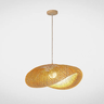Pendente Rústico Borneu Fibra de Bambu 1xe27 (d)50cm Gmh Trade - 1