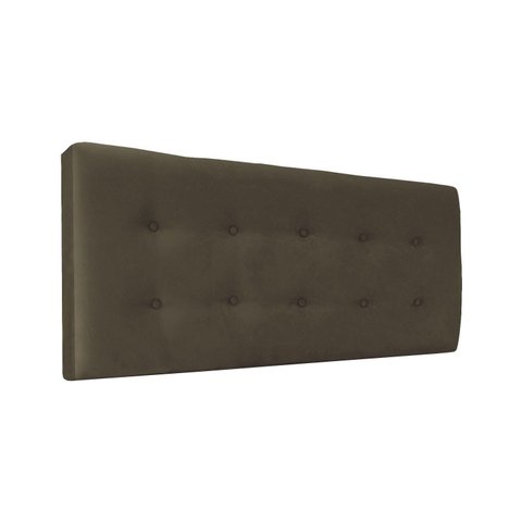 Cabeceira Botonê Almofadada para Cama Luxo Clean Suede Rbl:queen Painel/marrom