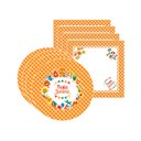 Ver imagem 1 de Kit Sousplat + Guardanapo Festa Junina Nsw 4 Peças com Base