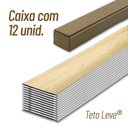 Ver imagem 4 de Caixa 12 Barras de Forro de Base Polímera PEAD 295cm x 25cm 0,7cm de Espessura Teto Leve Formaco Decor Cinza/Garapeira