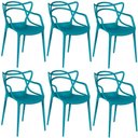 Ver imagem 1 de Kit 6 Cadeiras Allegra - Turquesa
