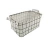 Kit 2 Cesto Organizador De Brinquedos Tecido Retangular Dobrável Multiuso Caixa Decorativa Qd Branco - 2