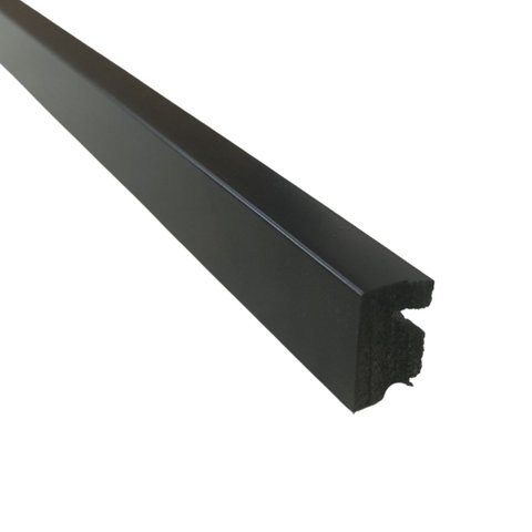 Rodapé 3cm Poliestireno 3466 Preto Santa Luzia 2,4 Metros