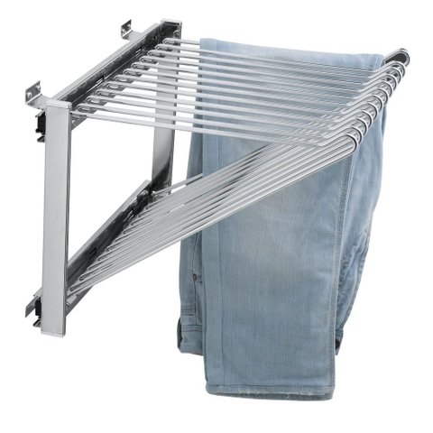 Calceiro Deslizante Tubular Reforçado Cromado - 12 Calças