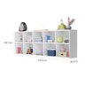 Organizador de Brinquedos Ely Horizontal Suspenso Branco MDF - 3
