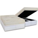 Ver imagem 1 de Conjunto Box Baú King: Colchão Espuma Luckspuma D45 Gran Luck + Base Crc Courano White(193x203)