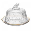 Ver imagem 1 de Queijeira C/tampa New Butterfly Fio de Ouro 19,5cm X 12,5cm