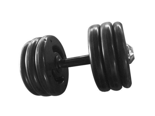 Dumbbell Injetado Pegada Emborrachada Academia Fitness 10kg