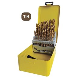 Jogo de Broca Ansi Autocentrante C- Tin 25 Peças Ht - 1