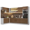 Ver imagem 3 de Armário de Cozinha Completa de Canto 499cm Branco/Rustic Stella Madesa 02