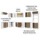 Ver imagem 5 de Armário de Cozinha Completa de Canto 499cm Branco/Rustic Stella Madesa 02