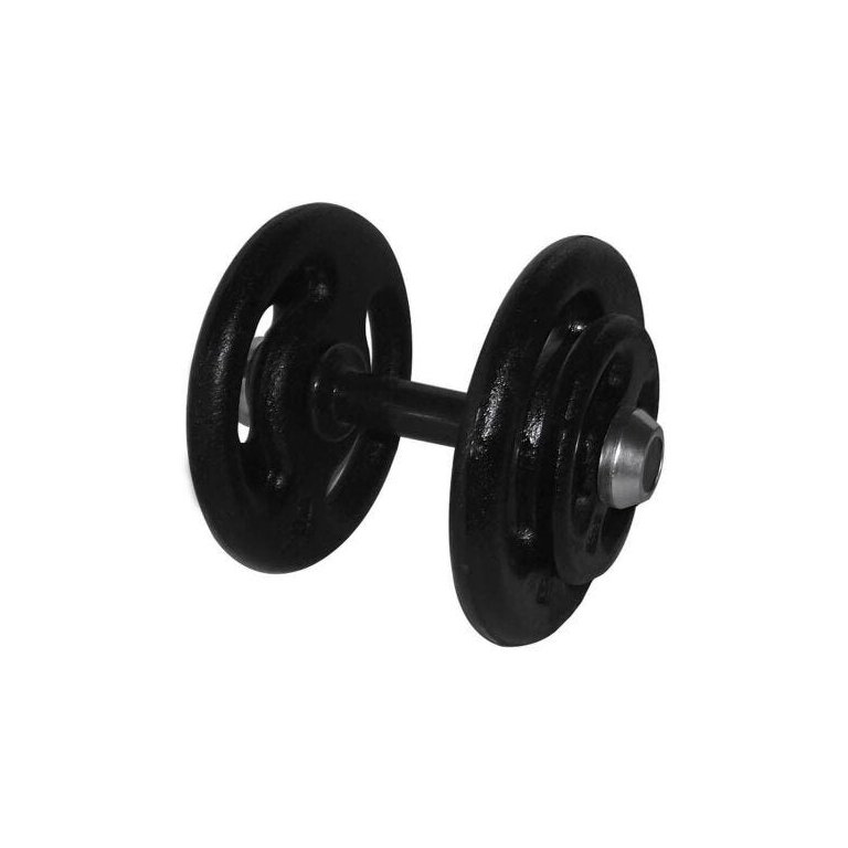 Dumbbell Pintado Pegada Emborrachada Academia Fitness 18kg Dumbbell Pintado Pegada Emborrachada Academia Fitness 18kg