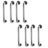 Alça de Apoio Barra Inox 30cm Kit 8 Unidades Segurança Idoso Cadeirante Deficiente Corredor Box Banh - 1