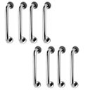 Ver imagem 1 de Alça de Apoio Barra Inox 30cm Kit 8 Unidades Segurança Idoso Cadeirante Deficiente Corredor Box Banh