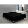Base Cama Box Casal Suede 138x188 Preto - 2