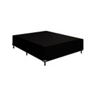 Ver imagem 1 de Base Cama Box Casal Suede 138x188 Preto
