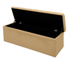 Cabeceira Mais Calçadeira Baú Casal 140cm para Cama Box Sofia Suede Bege - 7