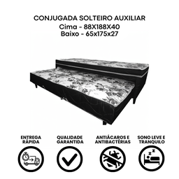 Cama Box Conjugada Solteiro com Auxiliar Ortopédica - 6