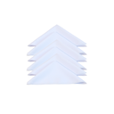 Ver imagem 1 de Kit 6 Guardanapos Linha Basic Oxford Natal Branco