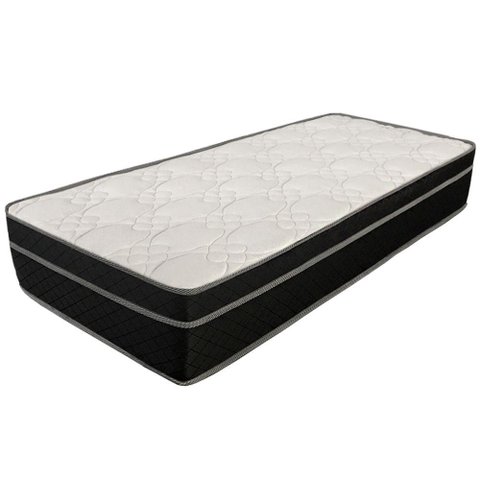 Colchão Solteiro Genki Kenko Molas Intermedic King Poliester(0.96X2.03):PRETO