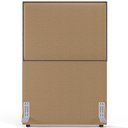 Ver imagem 5 de Cabeceira Cama Box Solteiro Com Tachas 100 cm Vicenza L02 Bouclê Mostarda - Lyam Decor