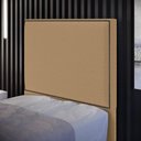 Ver imagem 2 de Cabeceira Cama Box Solteiro Com Tachas 100 cm Vicenza L02 Bouclê Mostarda - Lyam Decor