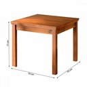 Ver imagem 3 de Mesa de Madeira Lisboa Madeira Maciça Ypê 2060 - Rodmoveis