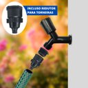 Ver imagem 7 de Mangueira De Jardim 25m Metros Reforçada Trançada + Torneira + Fita Veda Rosca | Ledmang