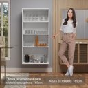 Ver imagem 4 de Cristaleira Suspensa 70 Cm 2 Portas de Vidro Branco Madesa