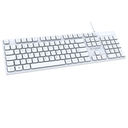 Ver imagem 1 de Teclado Office Slim Branco K15 Cabo Usb 2.0 1.5 M Fortrek