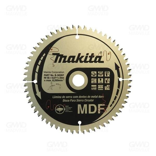 Disco Serra Circular de Trilho para MDF 165x20mm 60d Tcg - 1