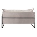 Ver imagem 2 de Sofá Diva 2 Lugares Namoradeira Industrial Decoração Sala, Varanda, Recepção - Suede Bege