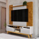 Ver imagem 1 de Estante para Tv até 75 Polegadas Lune 2 Portas Naturalle/off White - Pnr Móveis