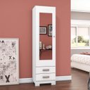 Ver imagem 1 de Sapateira com Espelho 1 Porta 2 Gavetas Happy Espresso Móveis